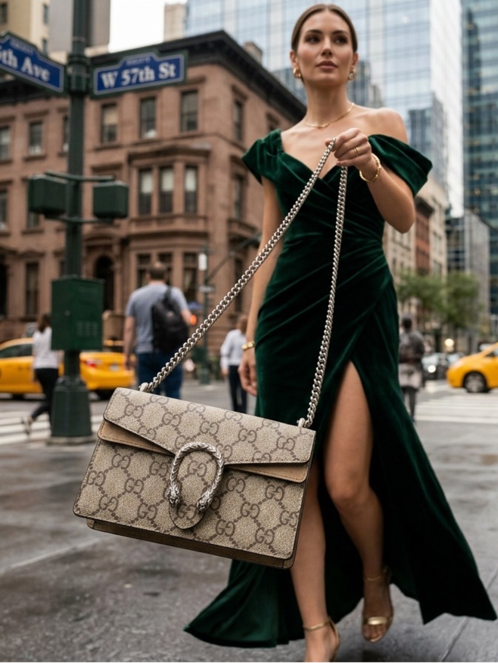 Gucci Dionysus Super Mini Printed Coated-Canvas and Suede Shoulder Bag